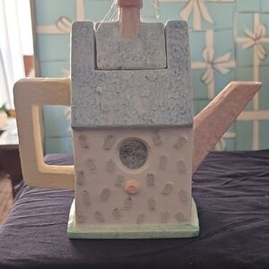 Whimsical House-Shaped Teapot